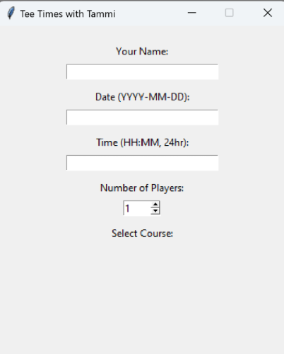 Picture of App Window